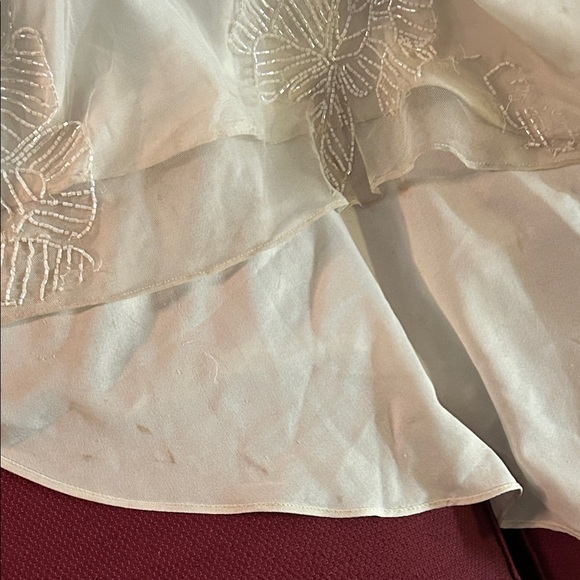 ASOS Beaded Wedding Dress | Kimono Sleeves | Boho Bridal Gown | size S-M (long) - Picture 11 of 16